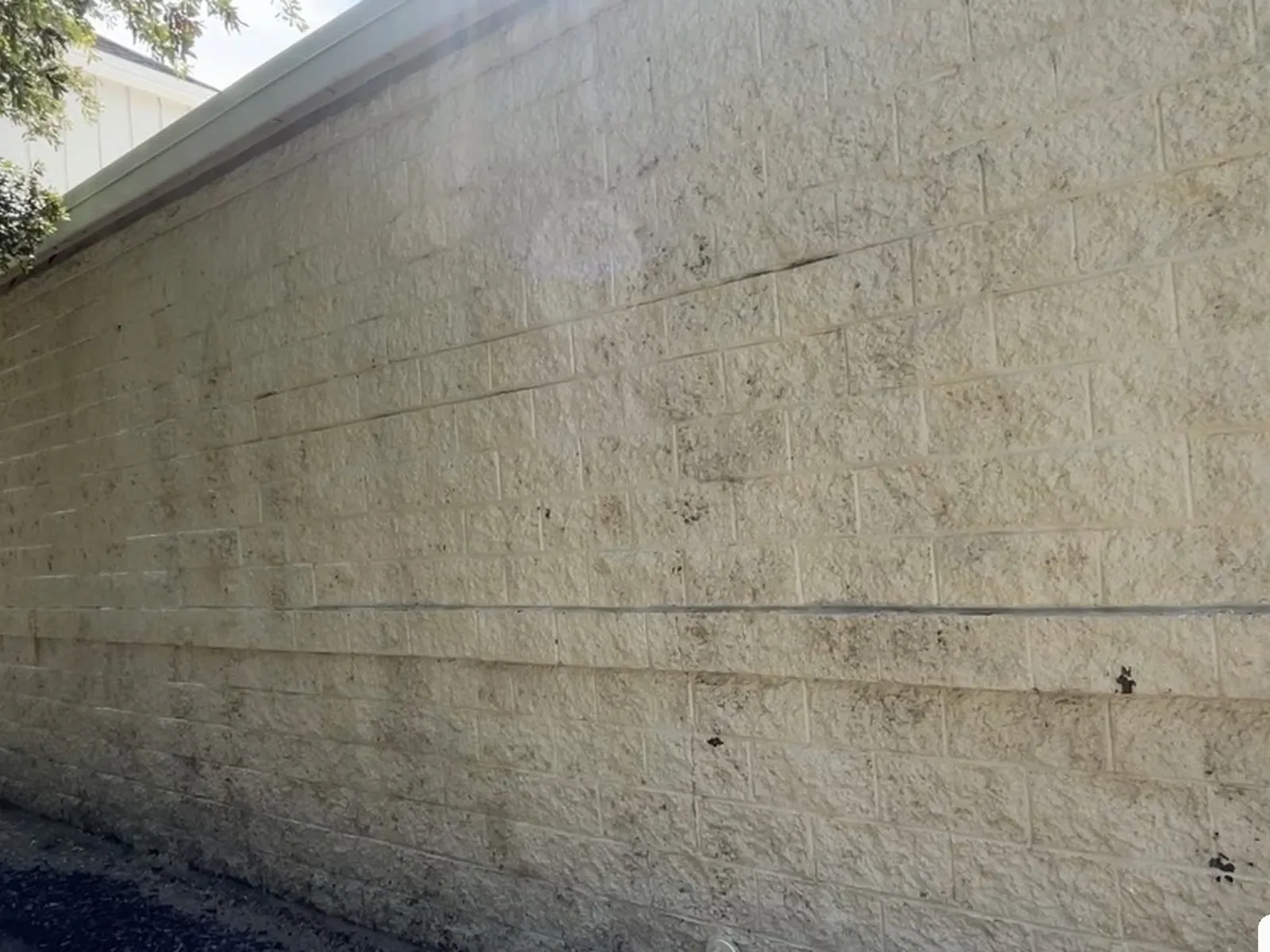 After: concrete wall