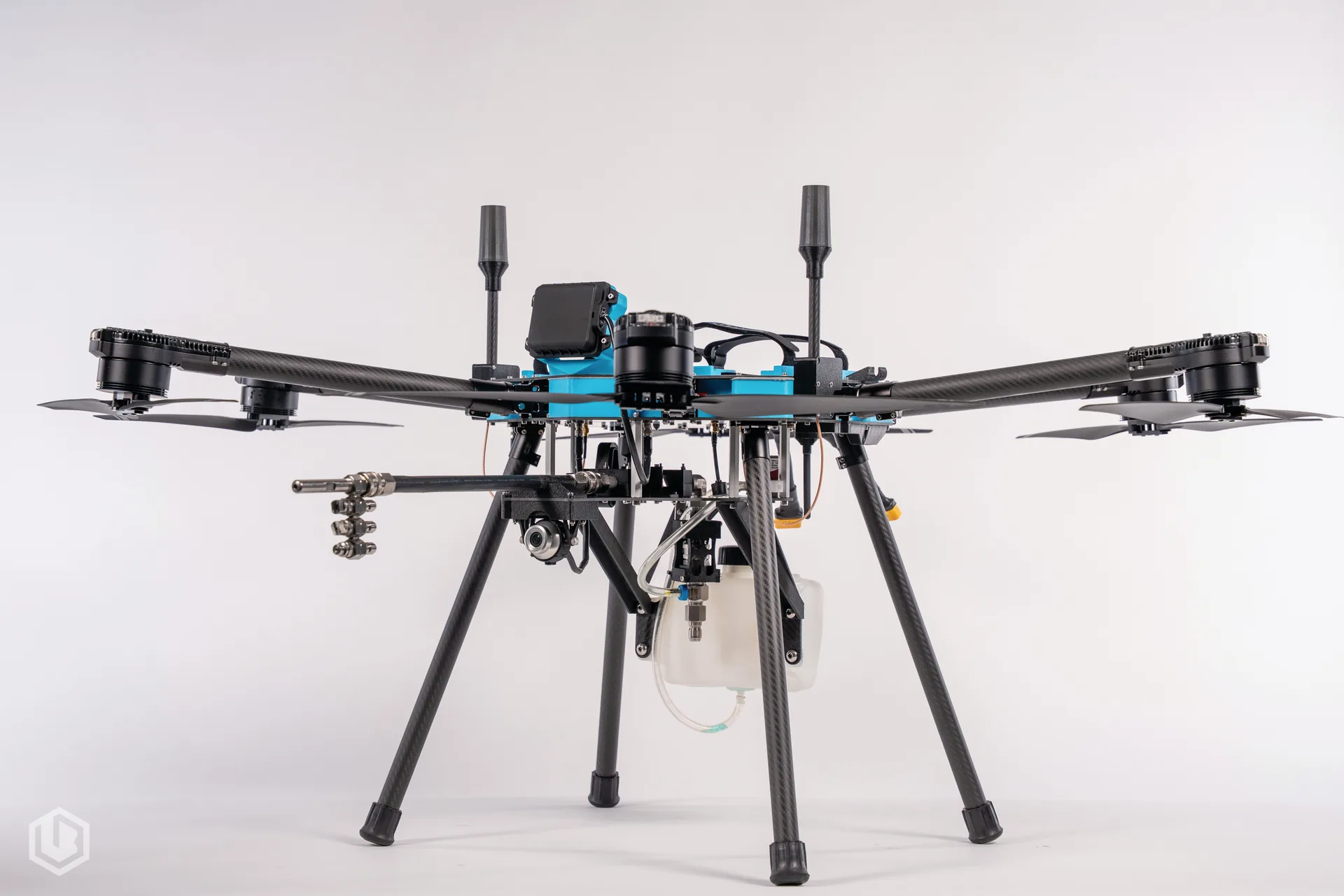 Sherpa drone equipped for solar panel cleaning